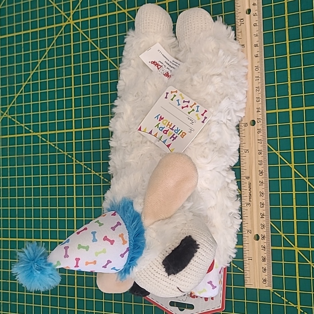 Lamp chop lambchop Happy Birthday dog toy Multipet
